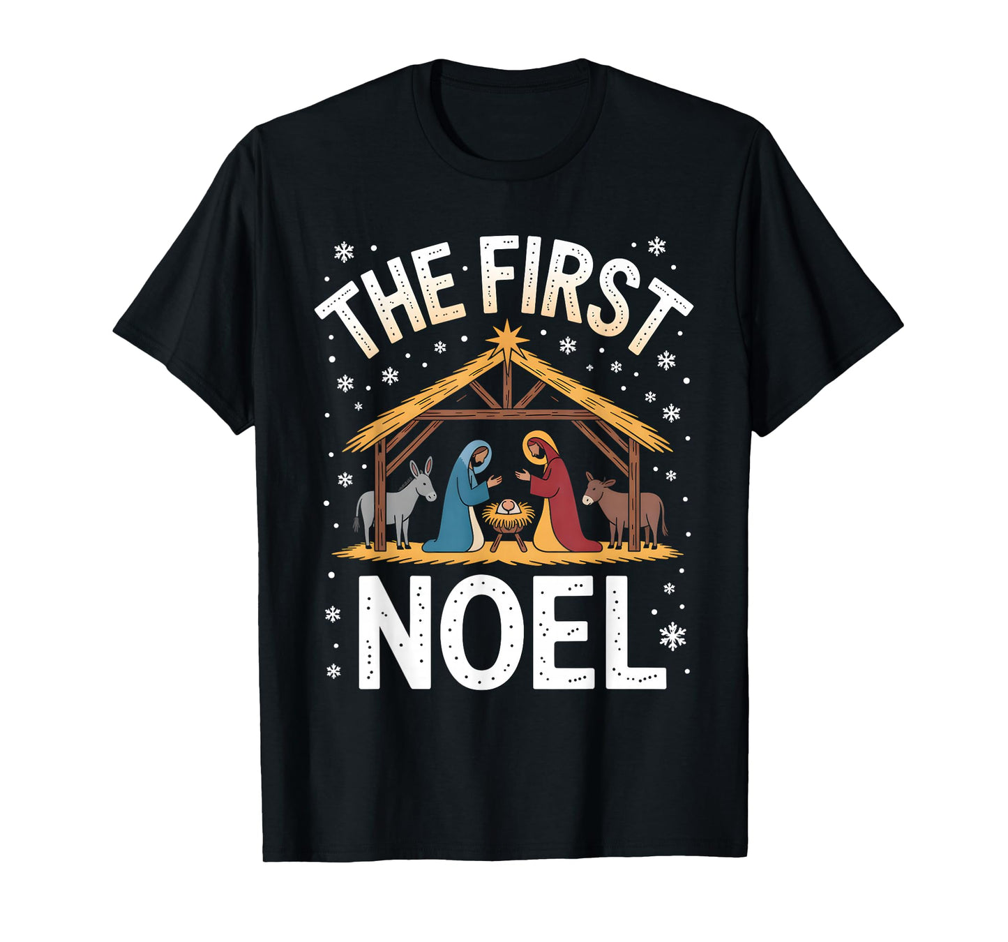 Christian Christmas First Noel Celebrate The Nativity T-Shirt
