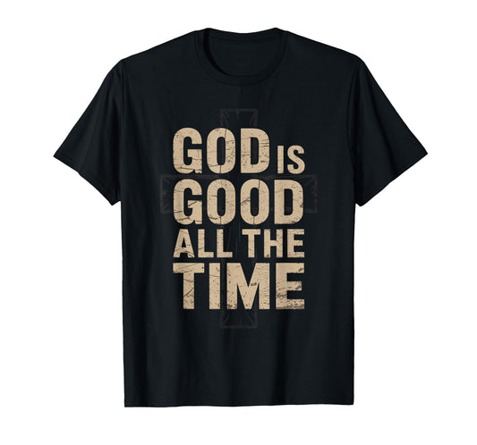 Vintage Retro Christian God is Good All The Time Jesus T-Shirt