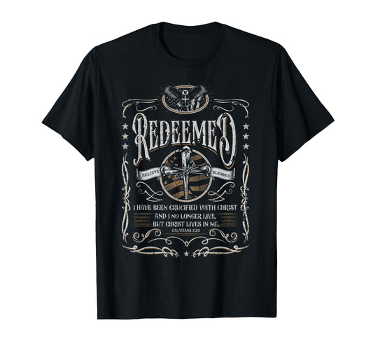 Redeemed Shirt, Jesus Shirts For Men, Cross Shirt, Christian T-Shirt