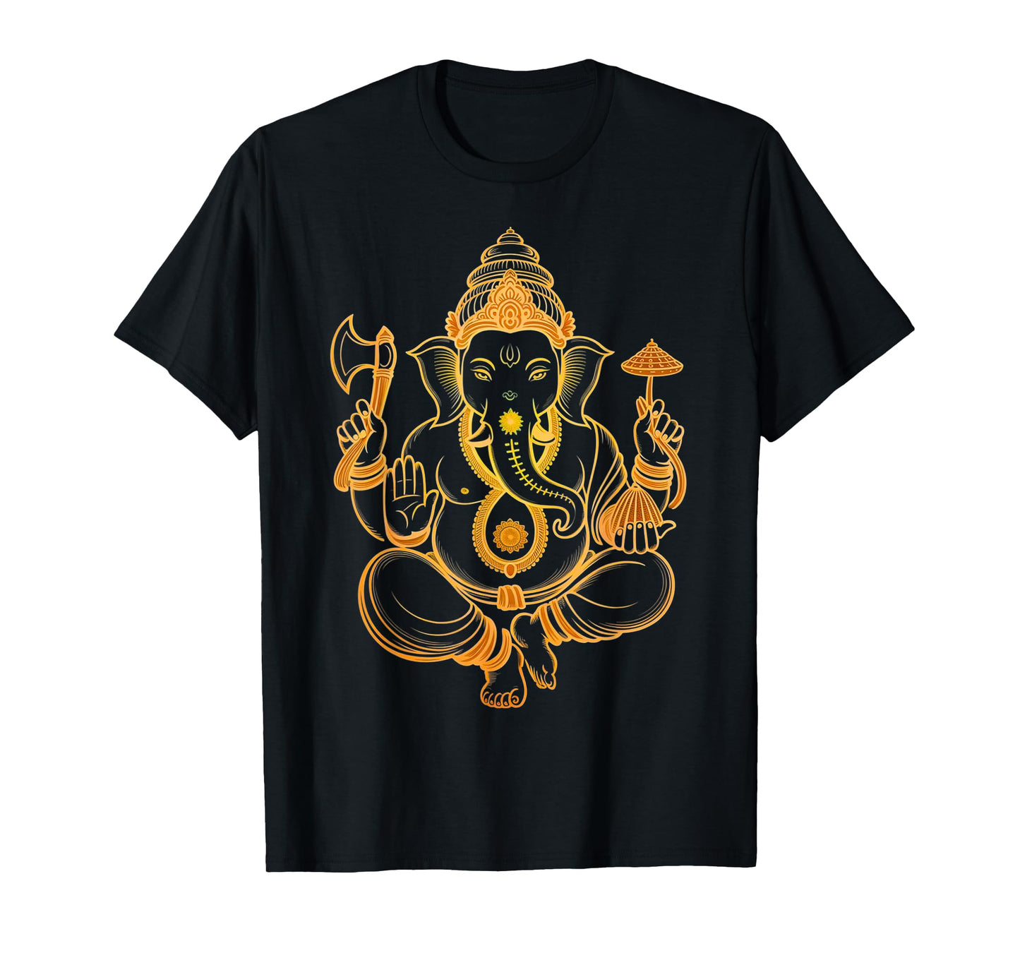 Hindu Ganesha Puja Elephant God India Meditation Yoga Murti T-Shirt