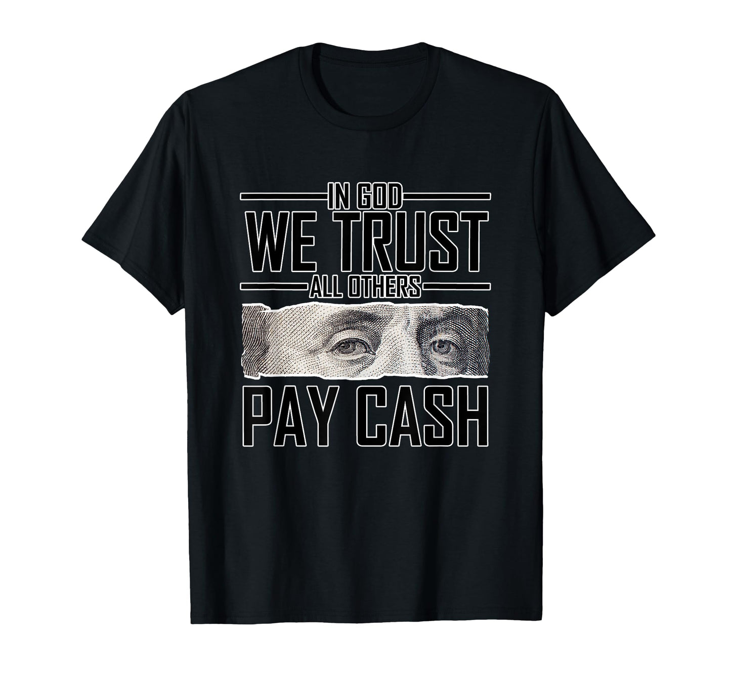 Black All Others Pay Cash Black on Black T-Shirt