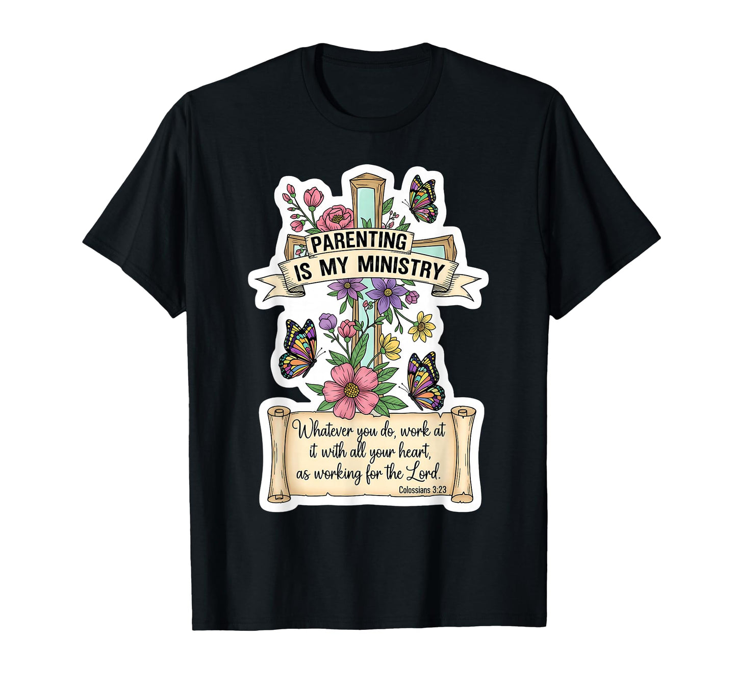 Christian Parenting is My Ministry Mother's Day Mom Mum Mama T-Shirt