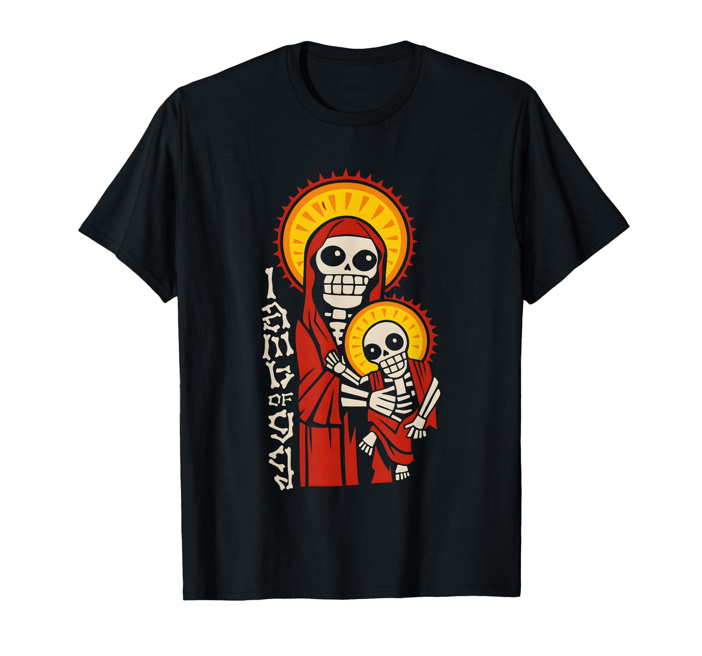 I Am The Lamb of God Skeleton Mother and Child T-Shirt