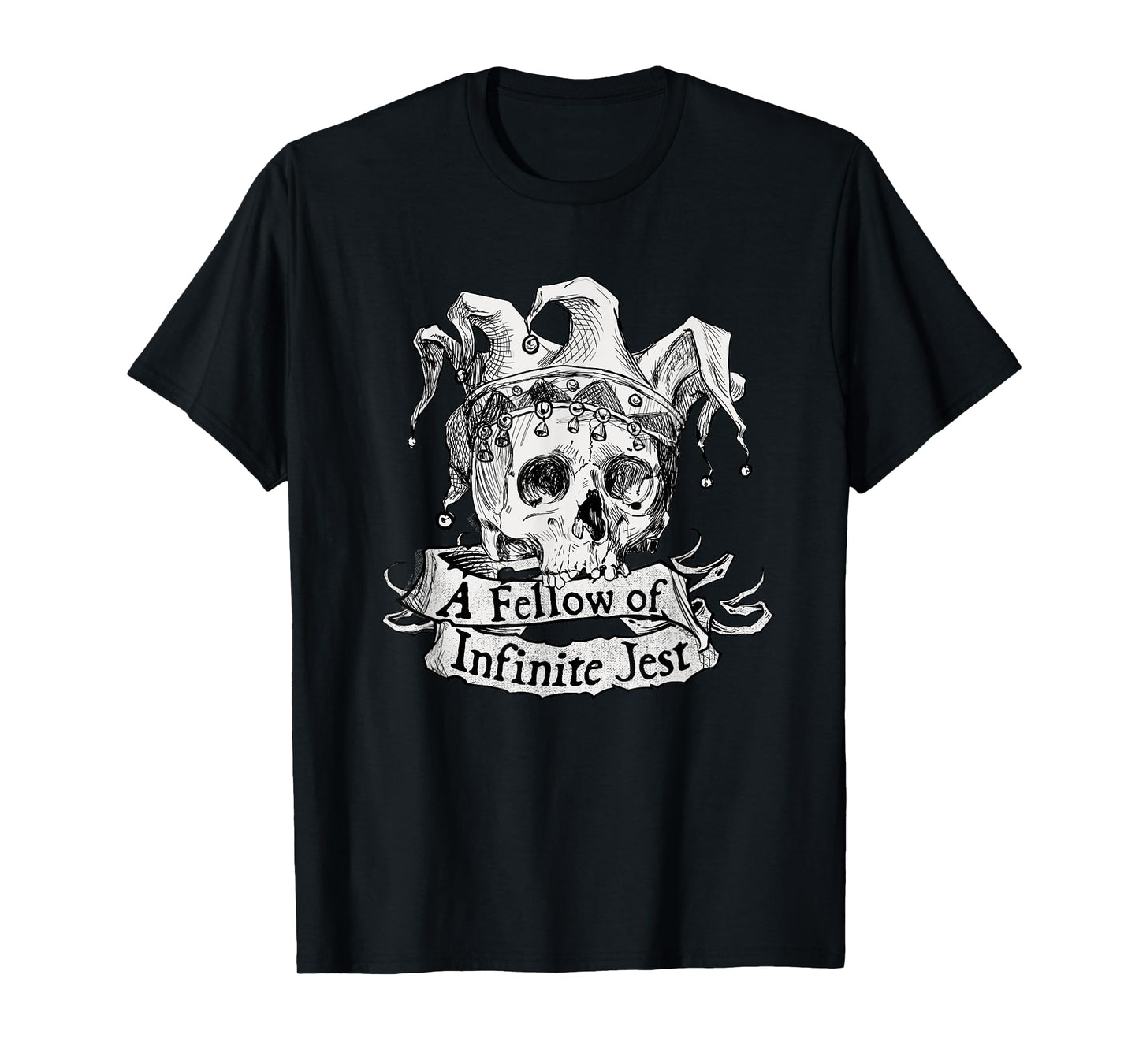 Shakespeare Skull Joker Yorick Theatre Literature Hamlet T-Shirt