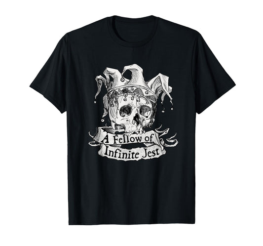 Shakespeare Skull Joker Yorick Theatre Literature Hamlet T-Shirt