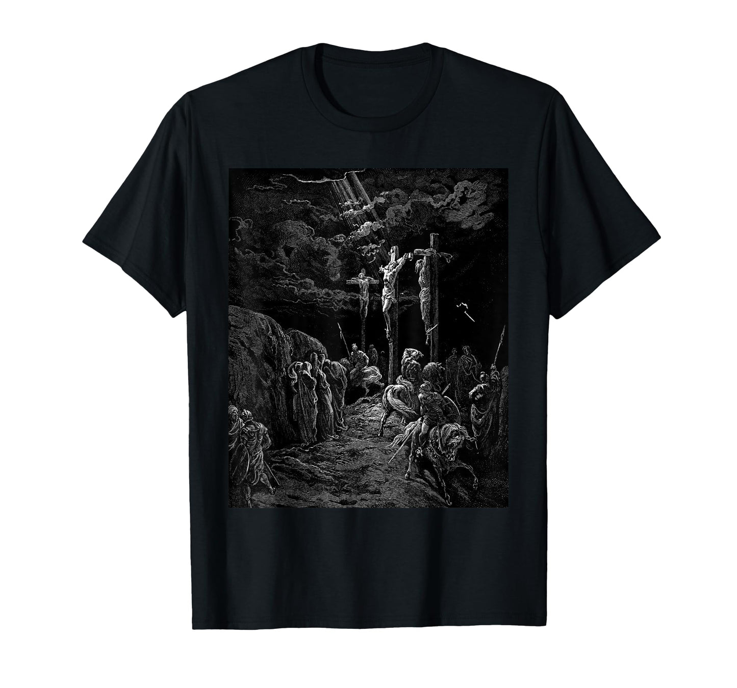 The Crucifixion of Jesus Gustave Dore Biblical Art T-Shirt