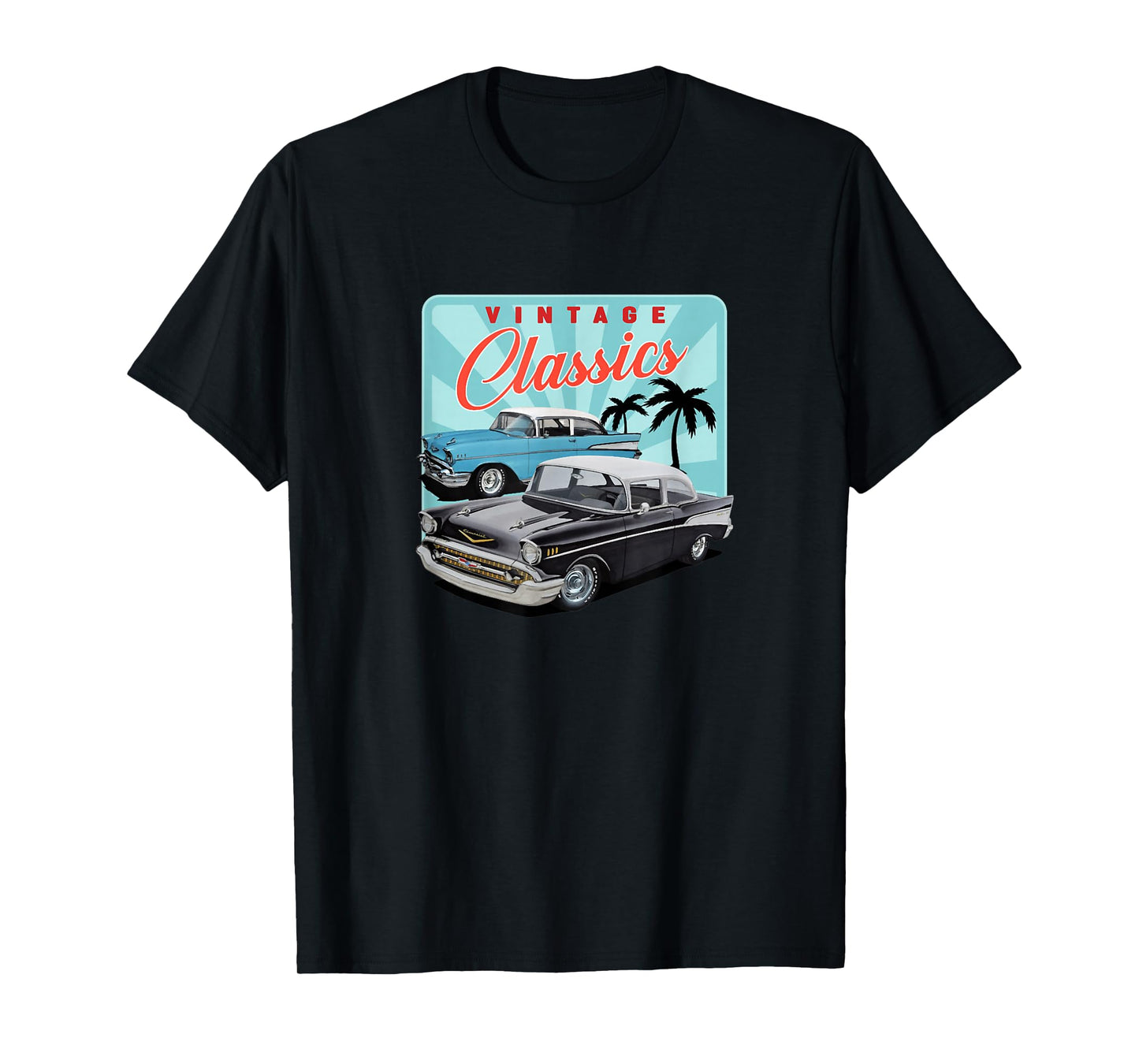 55 56 57 Chevys Truck bel air vintage cars T-Shirt