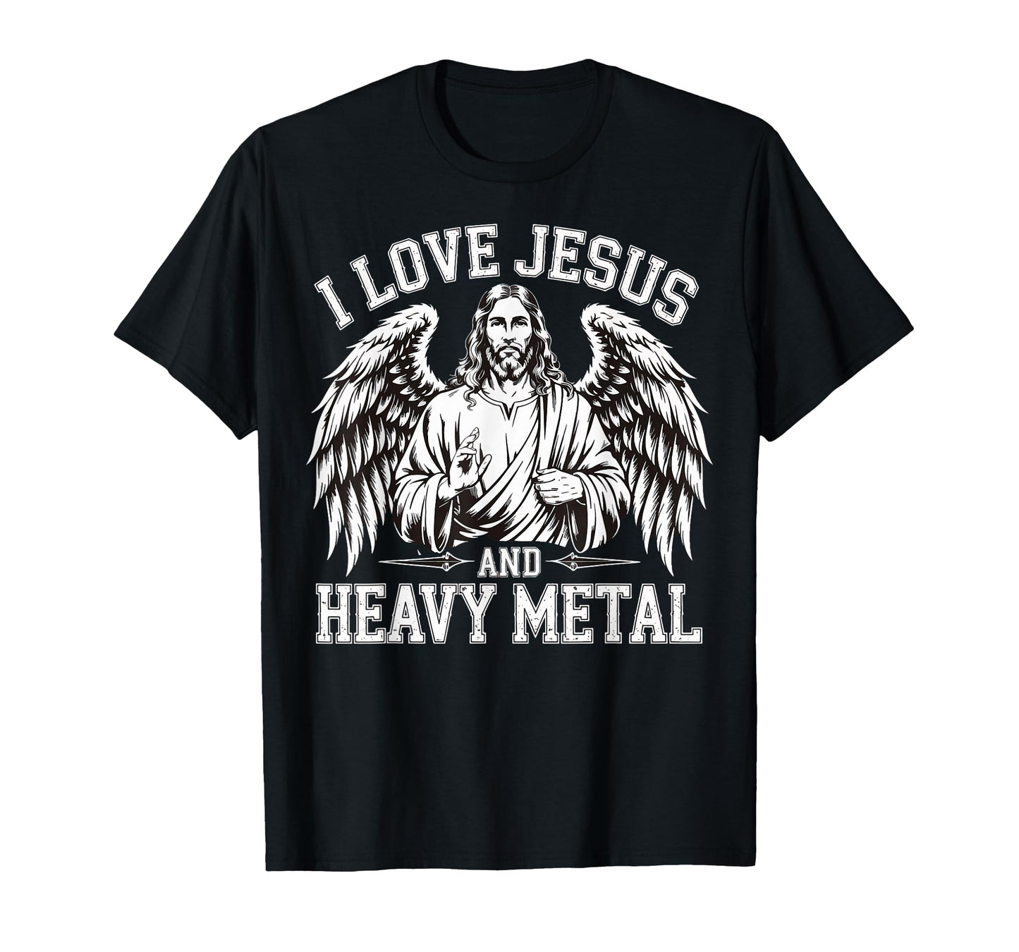 I Love Jesus And Heavy Metal T-Shirt