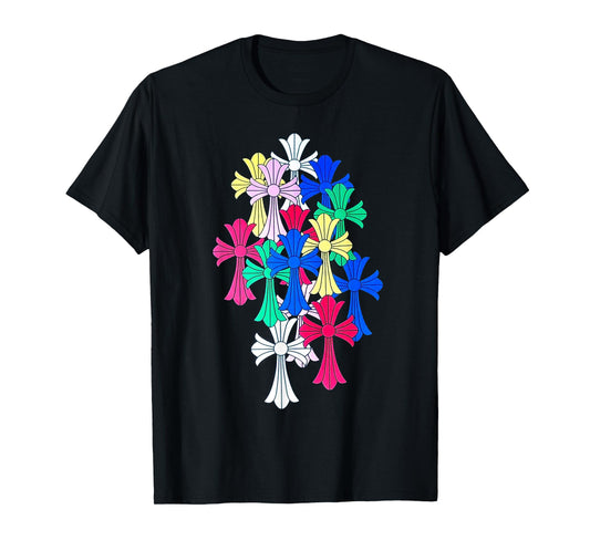 Hearts MultiColor Cross Cemetery T-Shirt