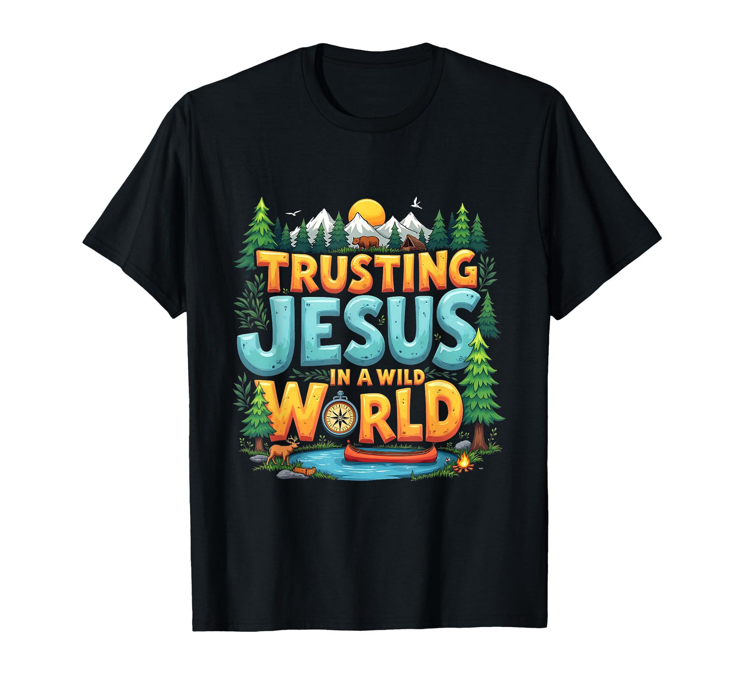 True North VBS 2025 Trusting Jesus Camp Christian Summer T-Shirt