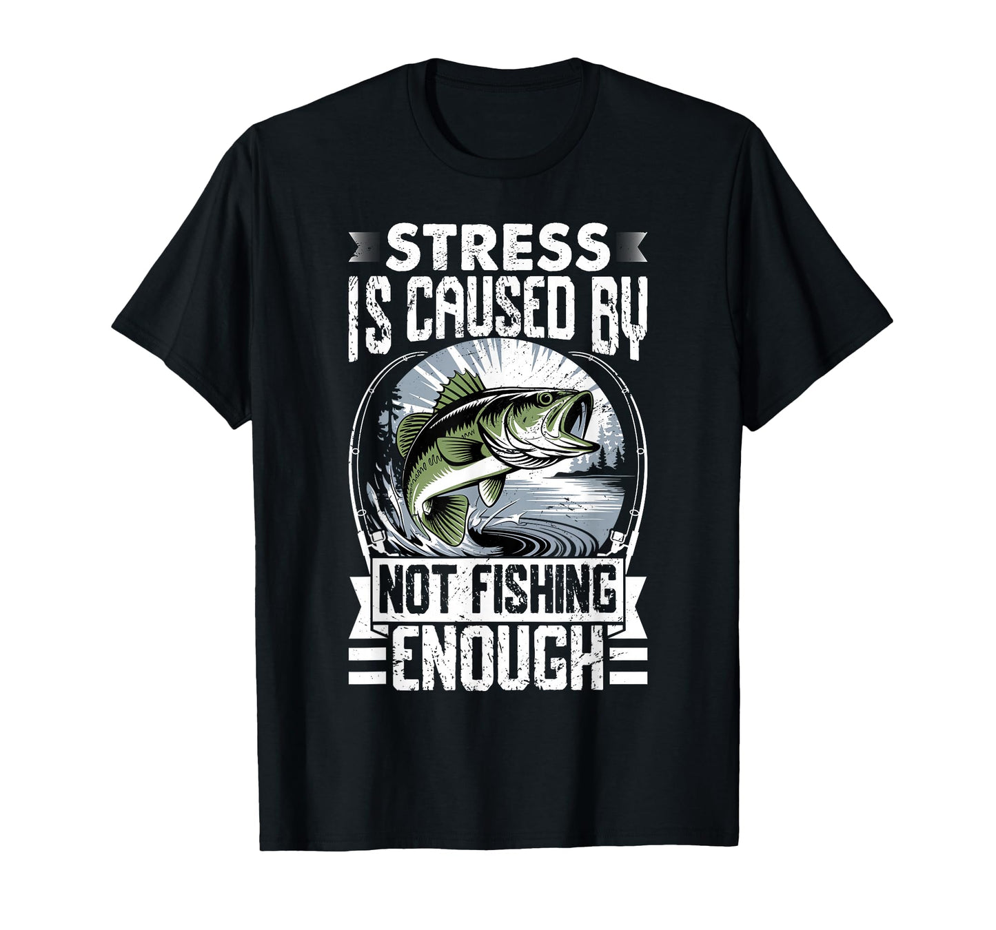 Funny Fishing Shirt for Men Women Fisherman Bass Fishing T-Shirt