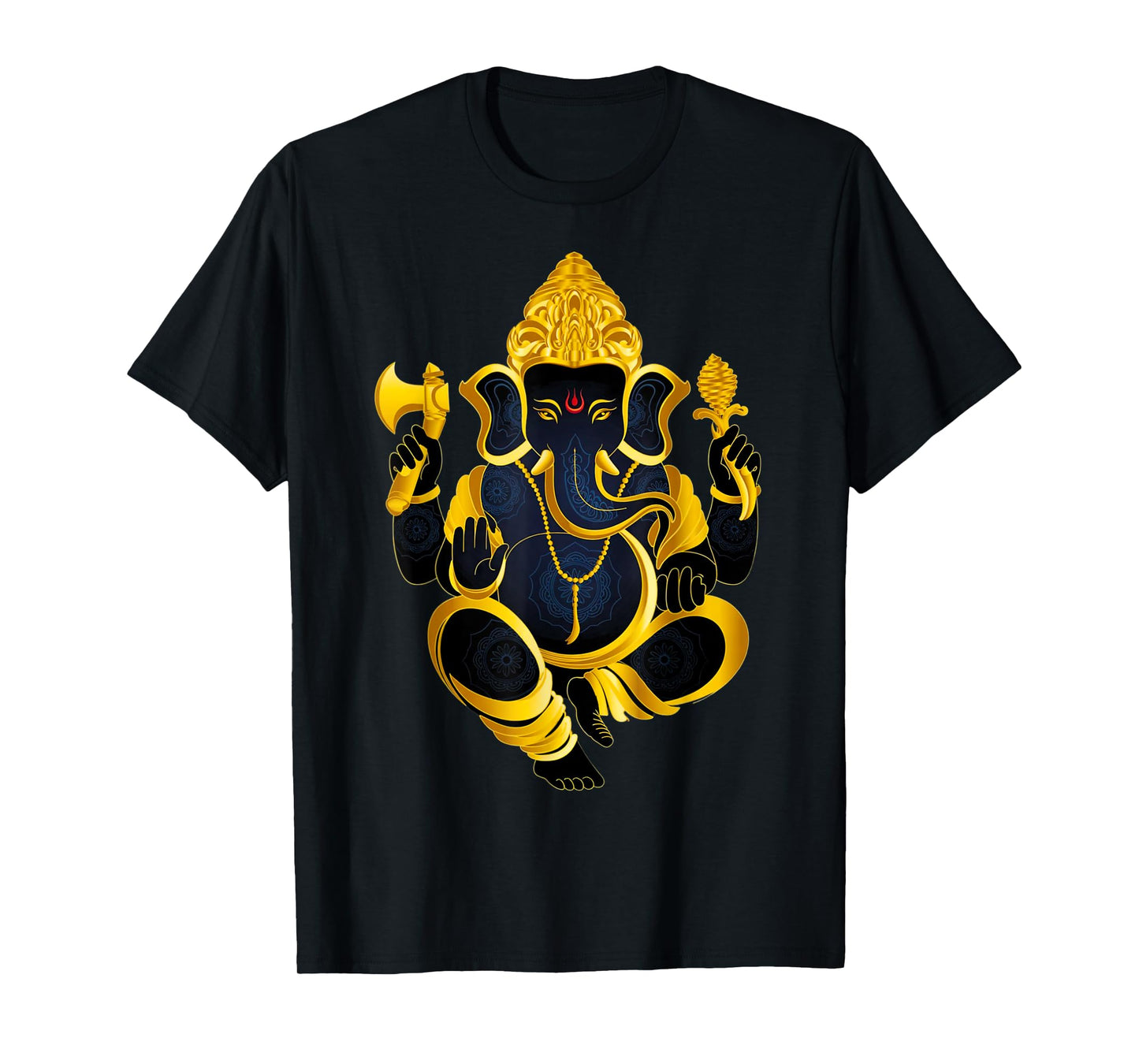 Hindu Ganesha Puja Elephant God India Meditation Yoga Murti T-Shirt