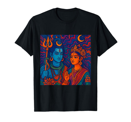 Lord Shiva Durga Hindu God Mahadeva Goddess Goddess Parvati T-Shirt