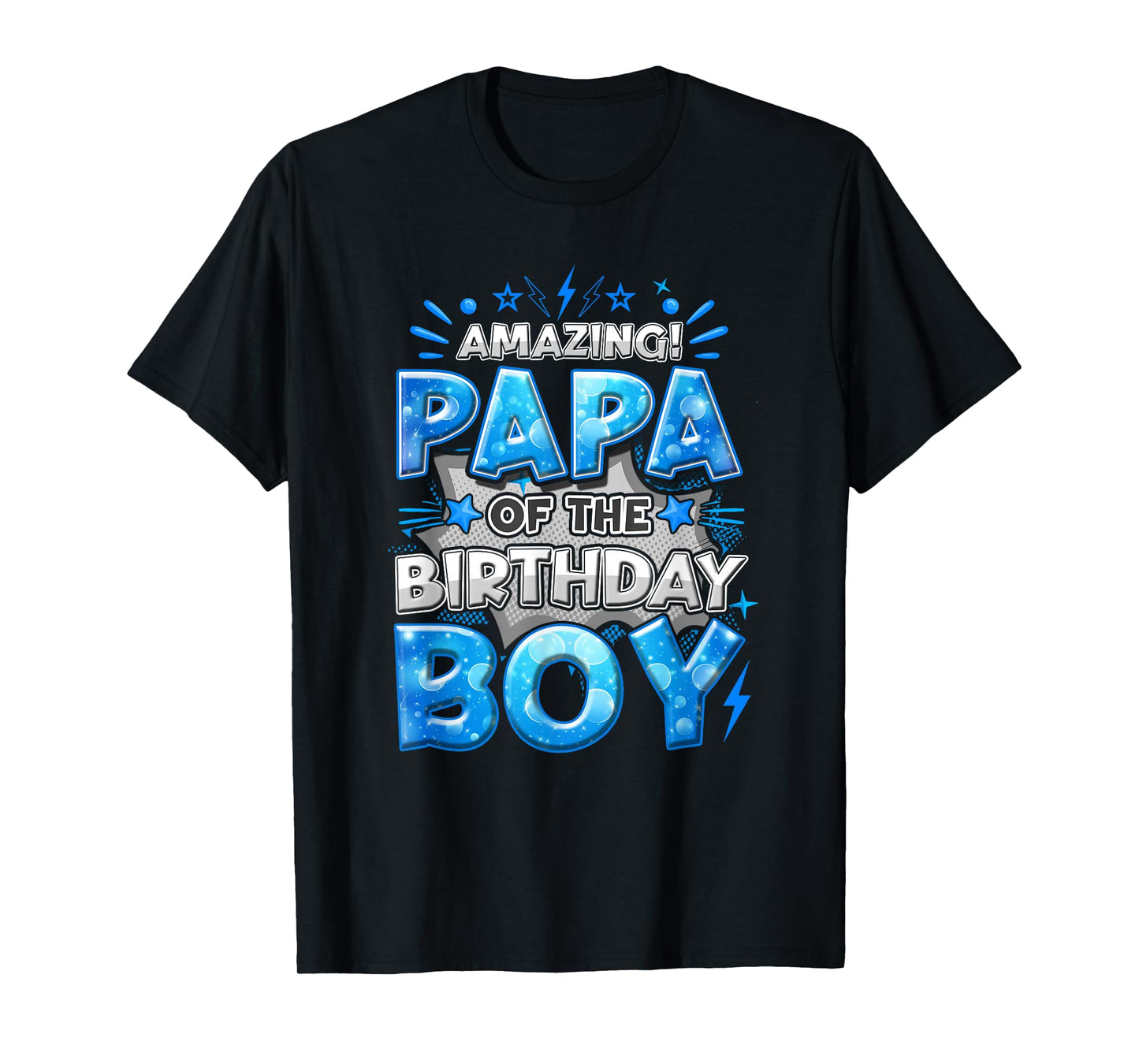 Amazing Papa Of The Birthday Boy Matching Family Party T-Shirt
