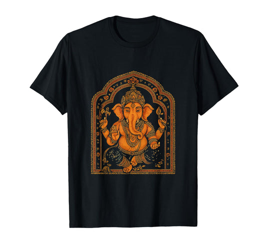 Ganesh Symbol Yoga Hindu Elephant God Ganesha Puja T-Shirt
