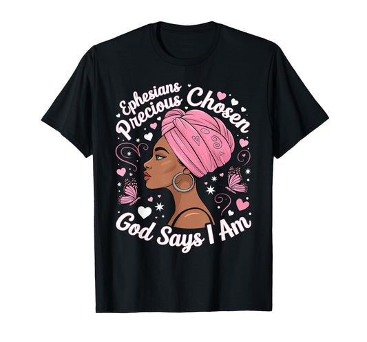 Breast Cancer Warrior God Says I Am Faith Strength Warrior T-Shirt