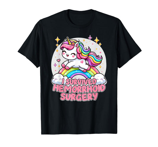 I Survived HEMORRHOID Surgery Sarcastic Funny Hemorrhoid T-Shirt