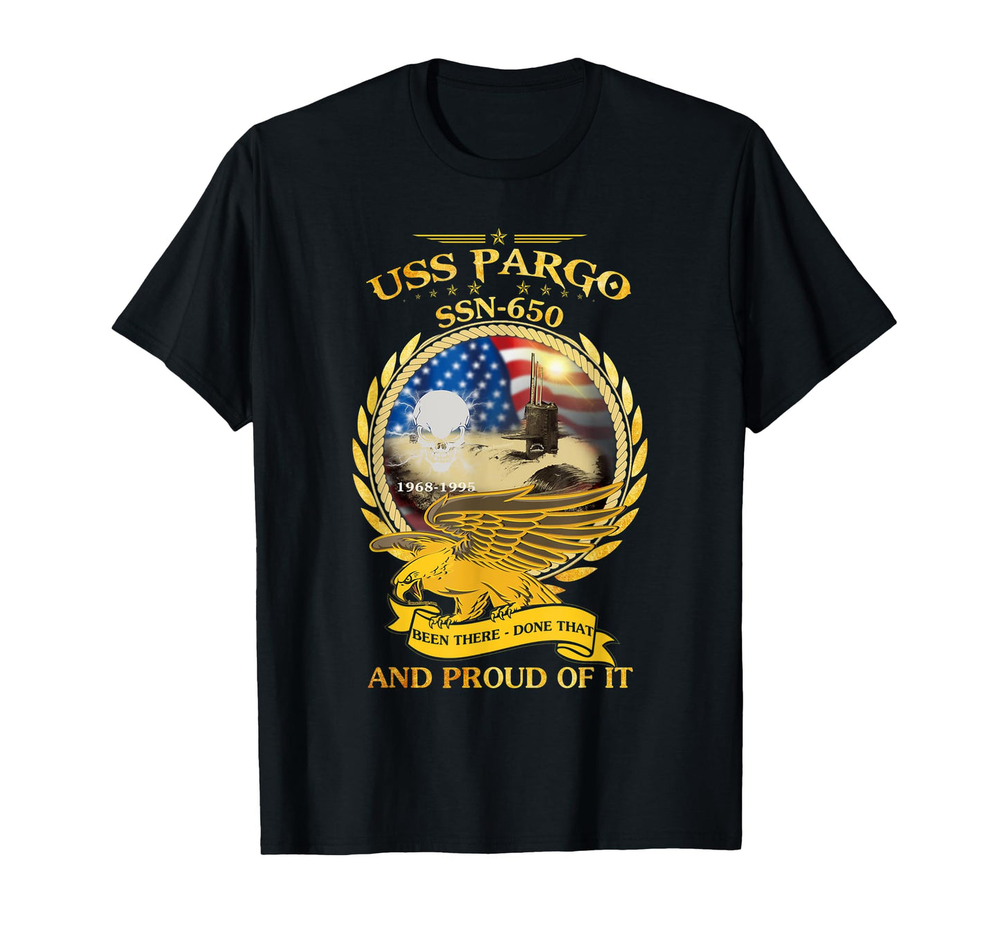 USS Pargo (SSN-650) 1968-1995 T-Shirt