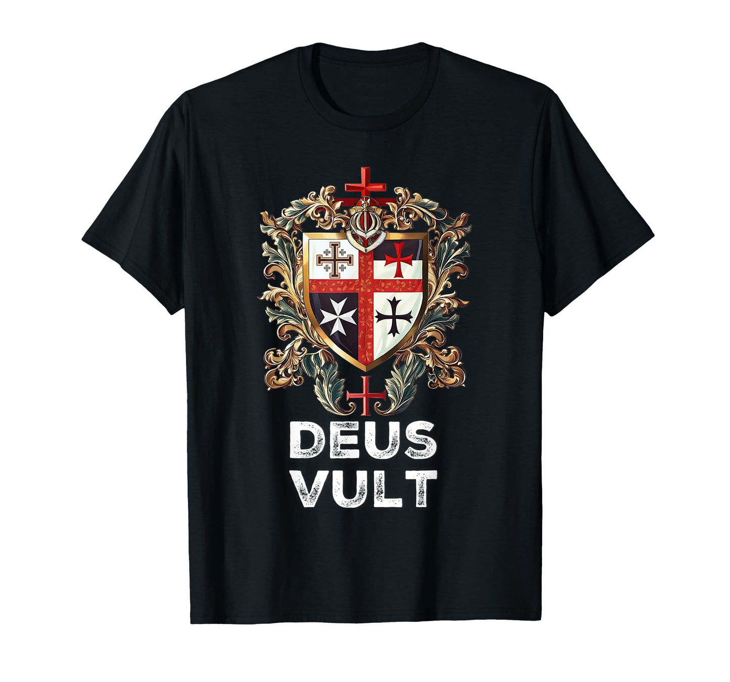Catholic Knight Templar Crusader Cross Latin T-Shirt