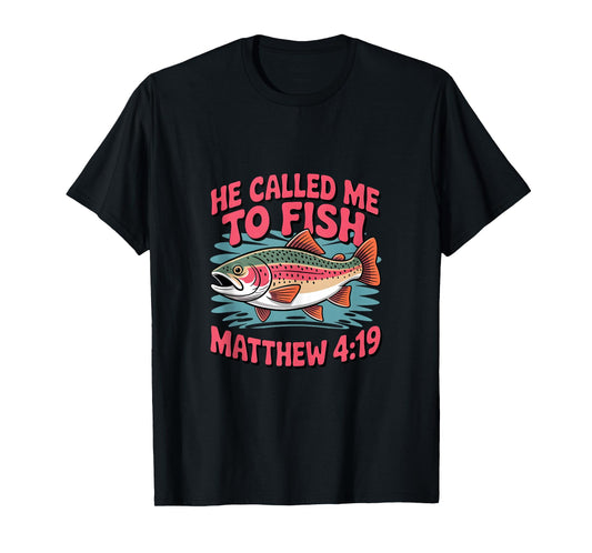 He Called Me to Fish Faith-Based Christian Fishing Tank Top
