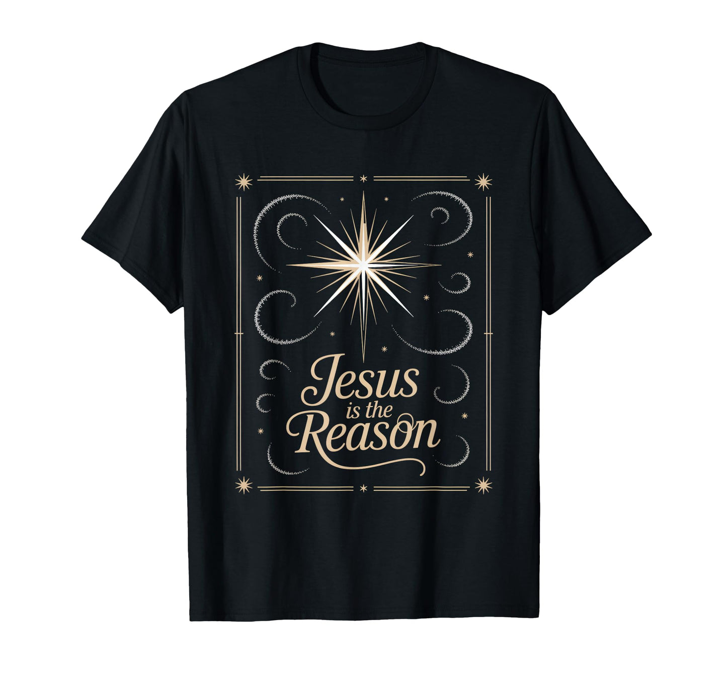 Jesus is The Reason Christmas Nativity Star Faith T-Shirt