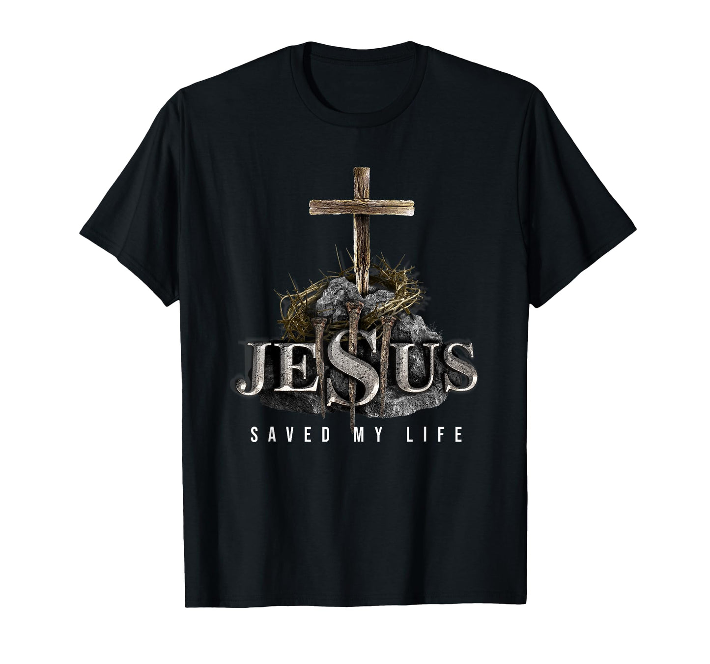 Jesus Saved My Life - Christian Religious Bible Church T-Shirt