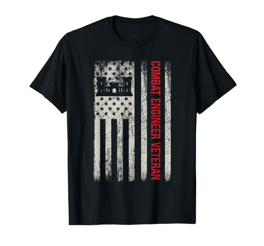 Combat Engineer Veteran Engineering Veteran's Day T-Shirt