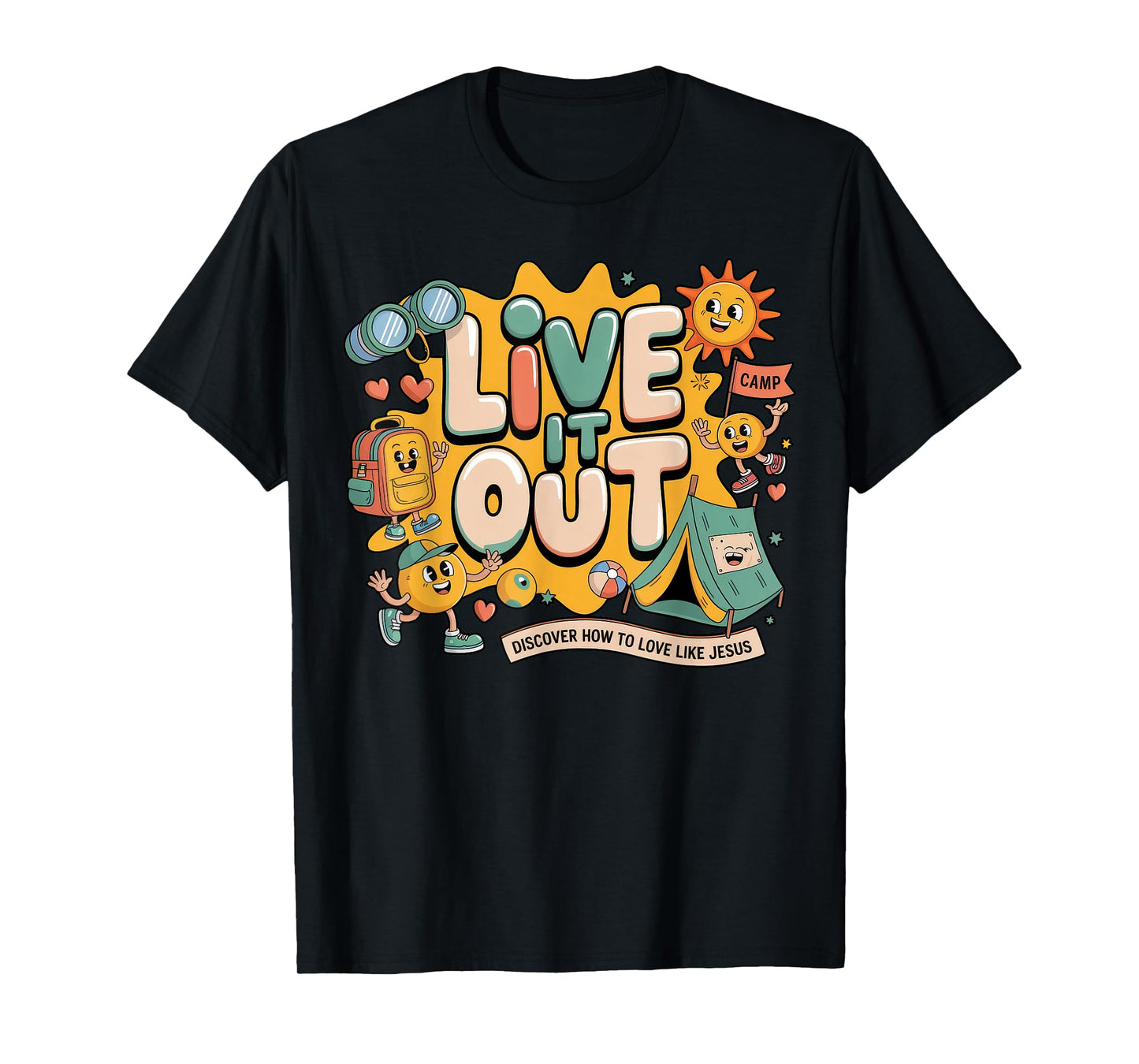 Live it Out Bible School VBS 2025 Christian Youth Camp T-Shirt