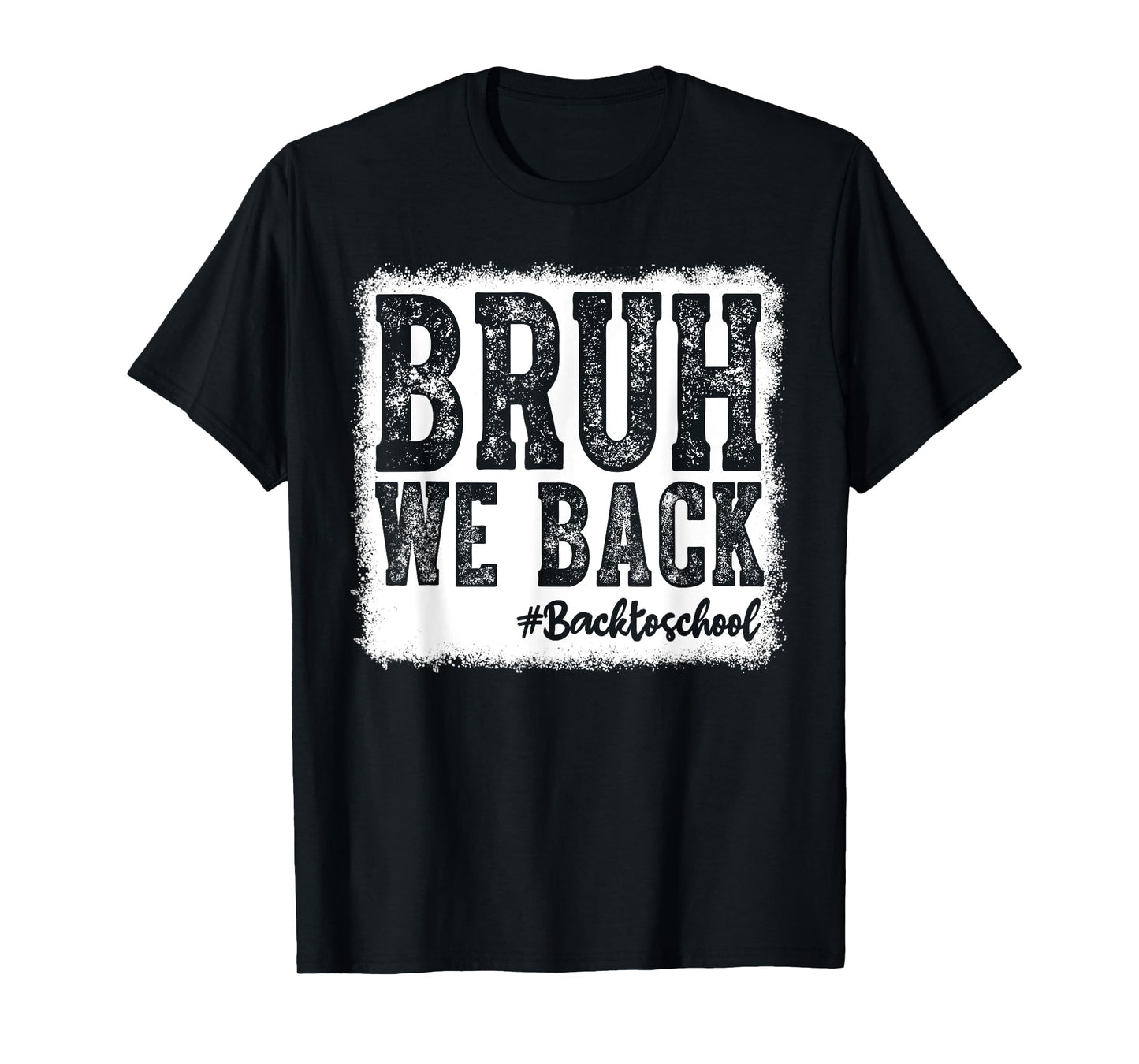 Retro Bruh We Back Saying Meme Back To School Boy Girls Kids T-Shirt