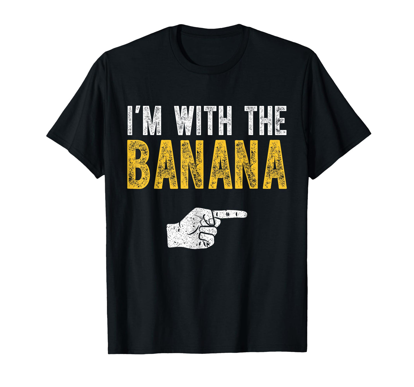 I'm With The Banana Costume Halloween Matching Couple T-Shirt