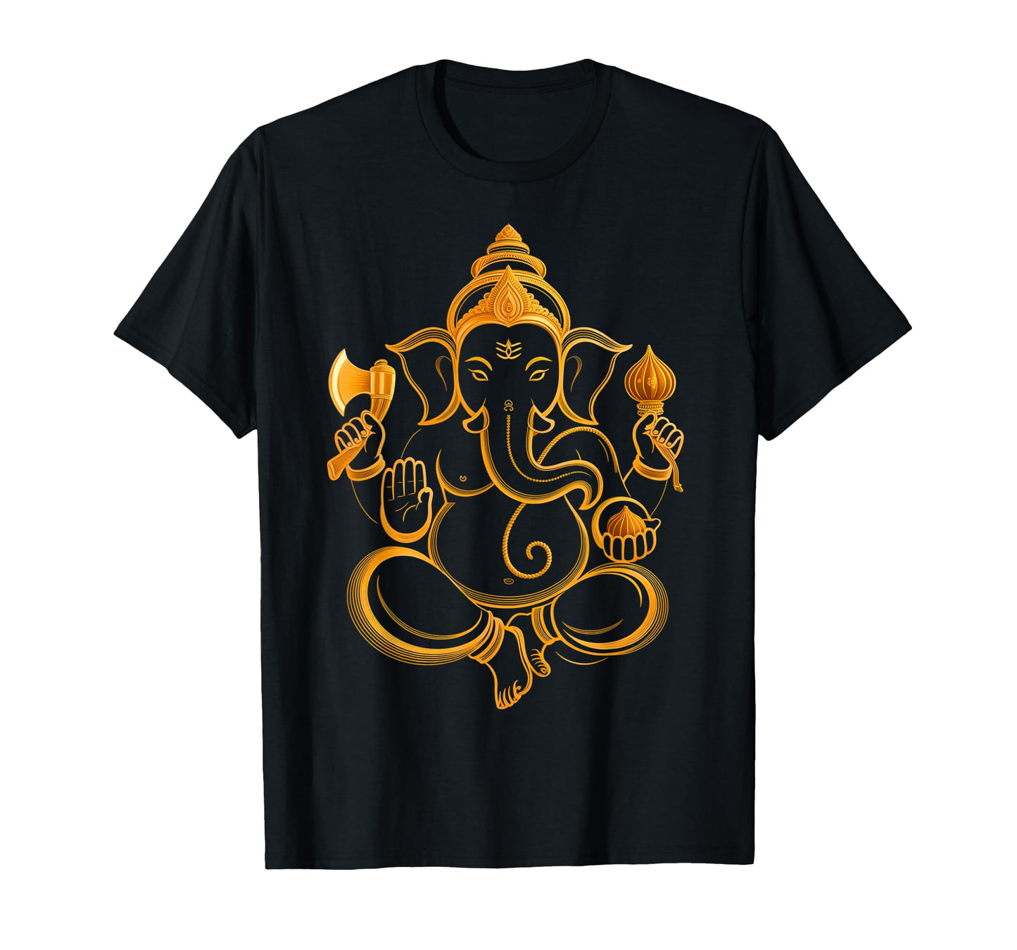 Hindu Ganesha Puja Elephant God India Meditation Yoga Murti T-Shirt
