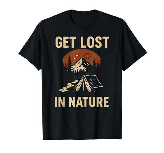 Creation Get Lost in Nature Vintage Mens Christian Religious T-Shirt