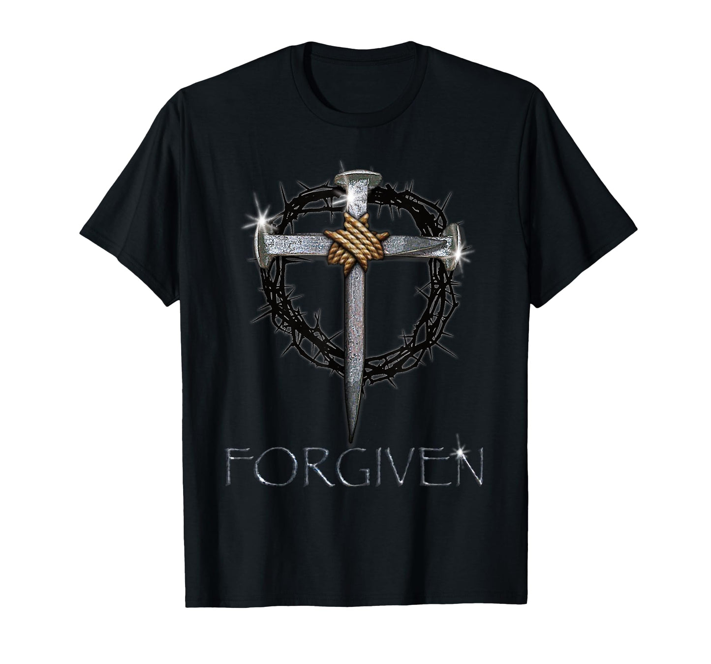 Forgiven - 3 Nails, crown of thorns T-Shirt
