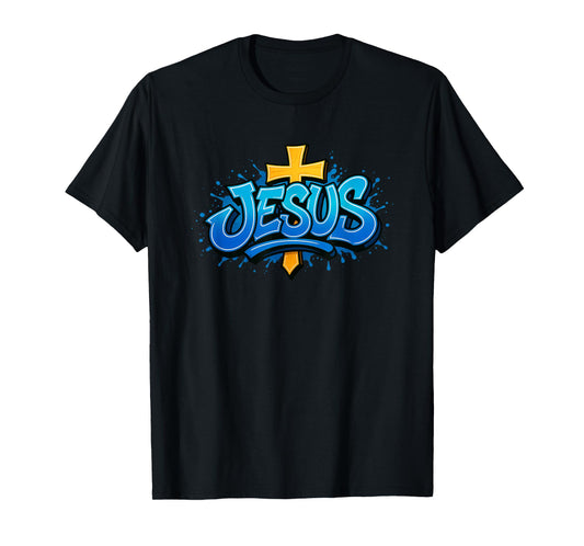 Jesus Los Angeles Graffiti Style T-Shirt