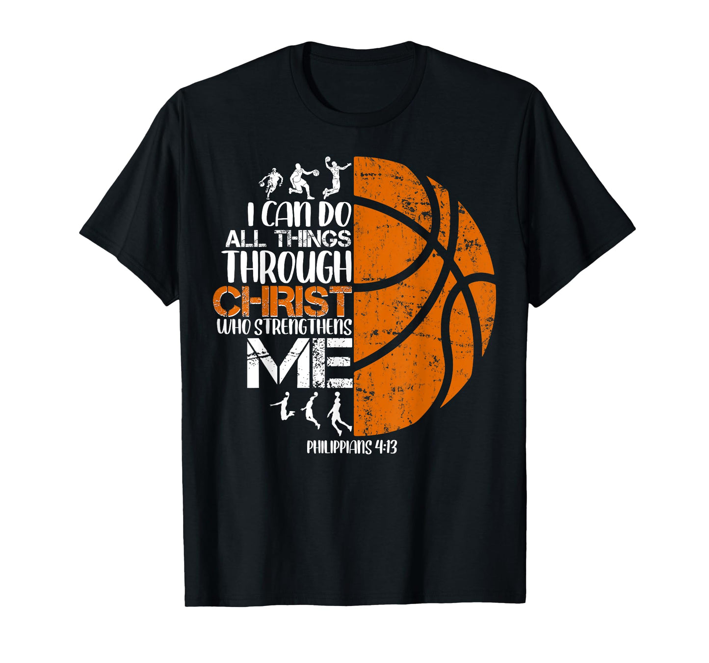 Basketball Jesus Christian Religious Gifts For Men Boys Kid T-Shirt