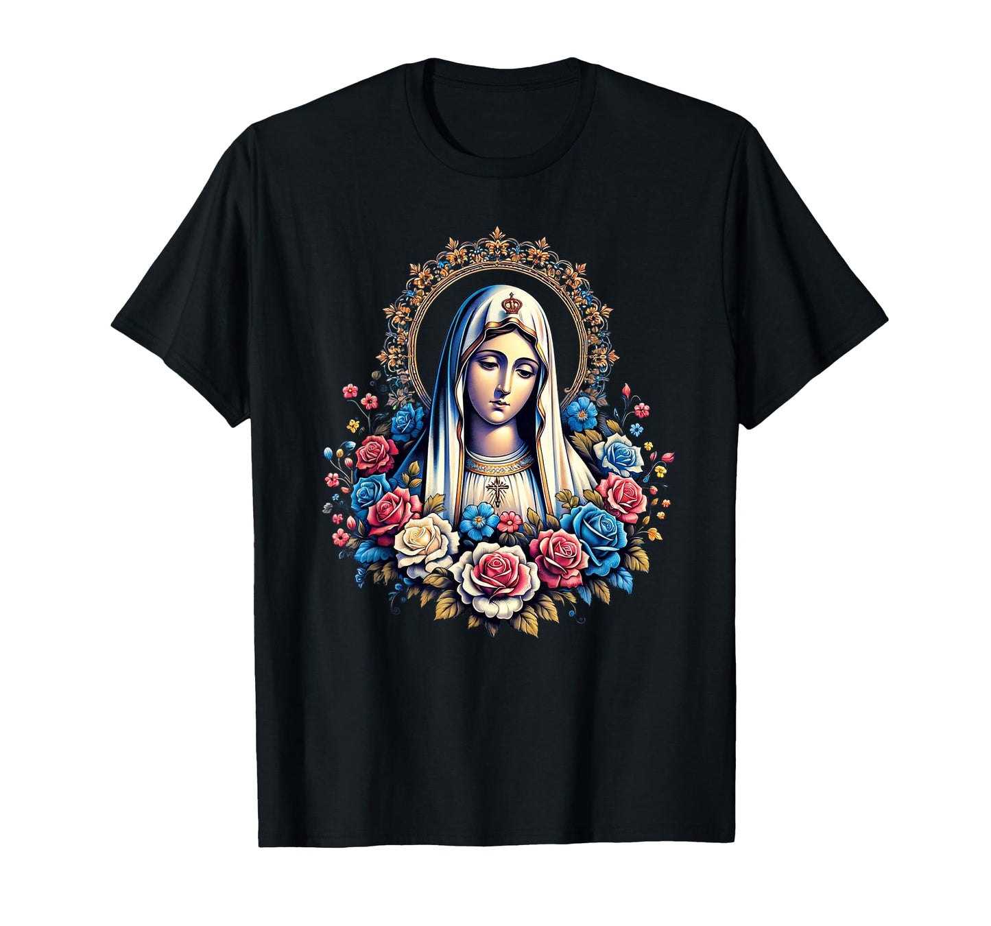 Our Lady Of Fatima Saint Mary Mother Mary Powerful Symbol T-Shirt