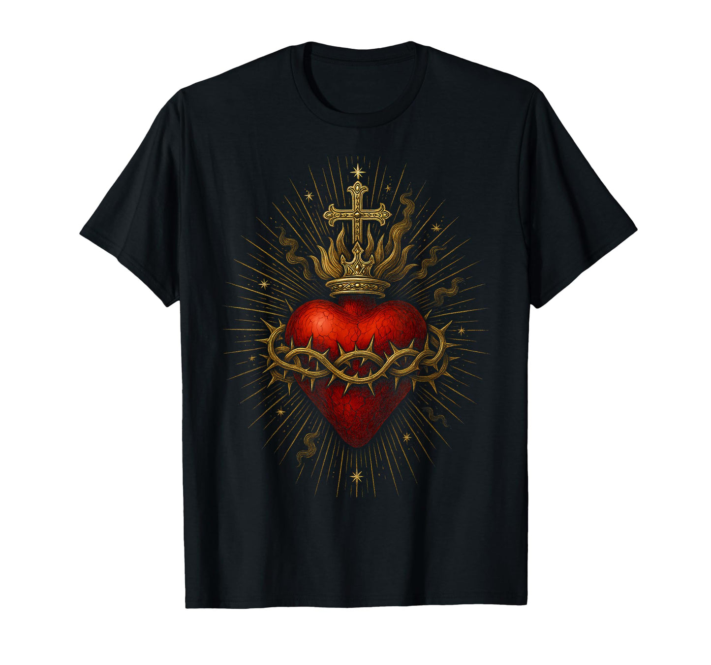 Sacred Heart of Jesus Catholic Christian Church Faith T-Shirt