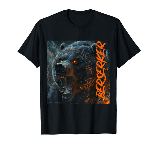 Viking Valhalla Berserker Bear Vikings Vegvisir Gift T-Shirt