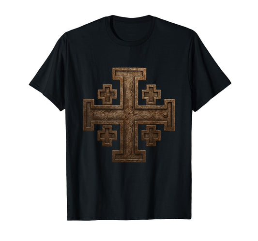 Catholic Templar Jerusalem Cross - Kingdom of Jerusalem T-Shirt