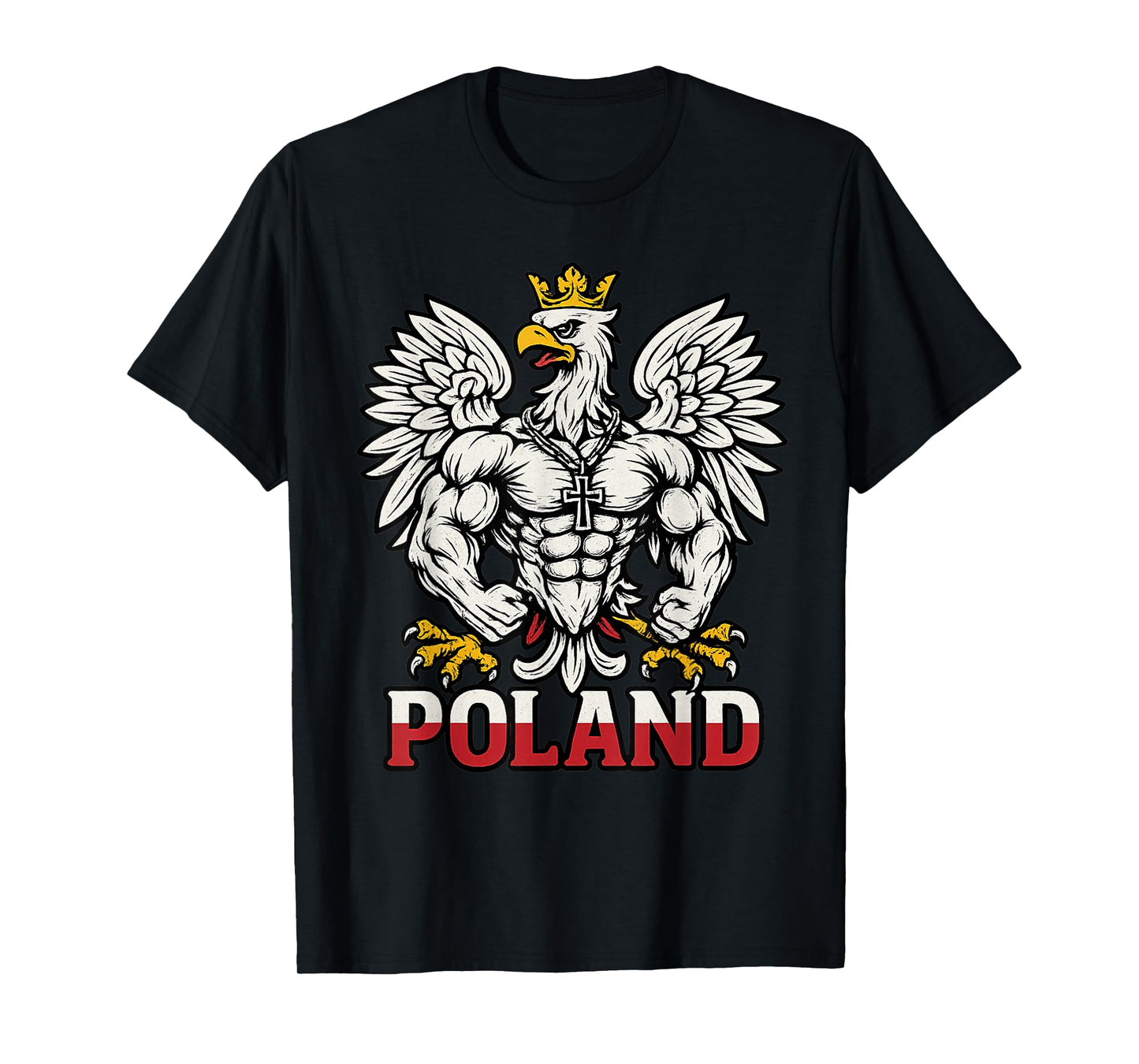 Christian Polish eagle - Poland coat of arms flag T-Shirt
