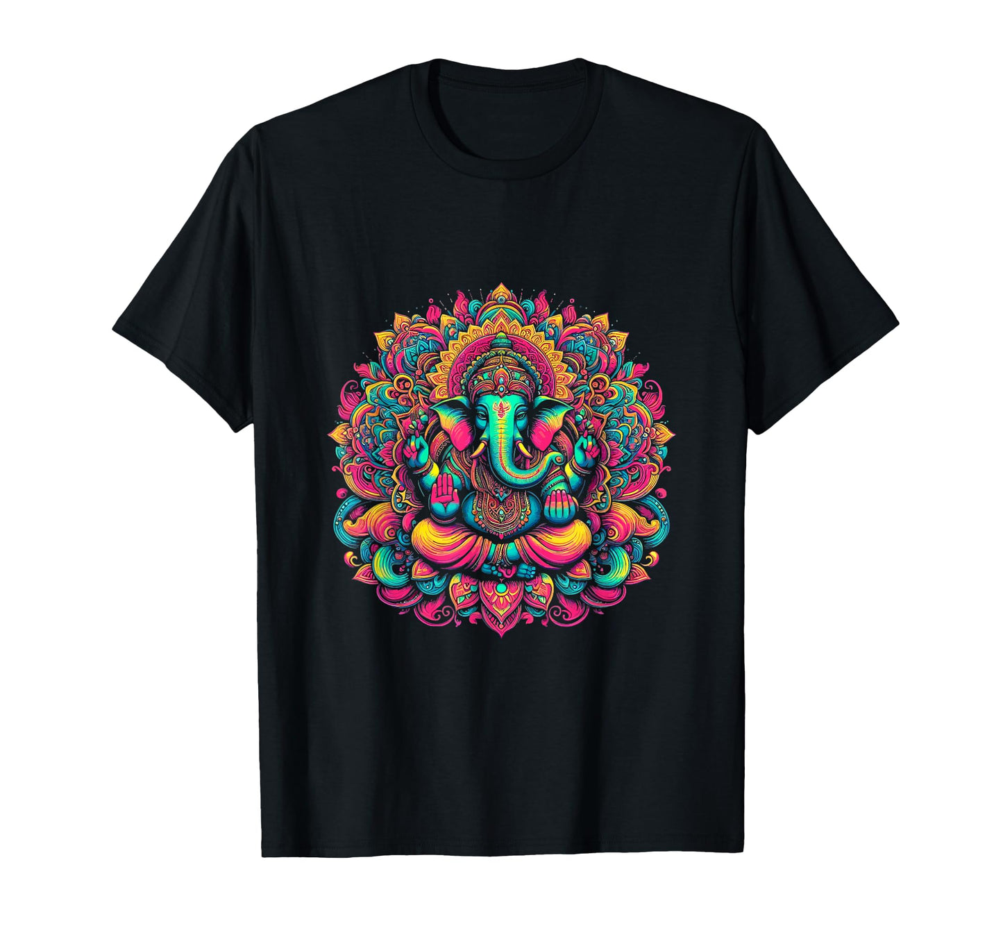 Ganesh Symbol Yoga Hindu Elephant God Ganesha Puja T-Shirt