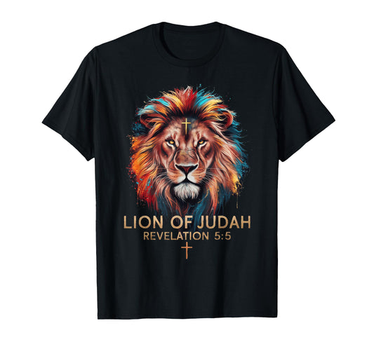 Lion of Judah Christian Cross T-Shirt