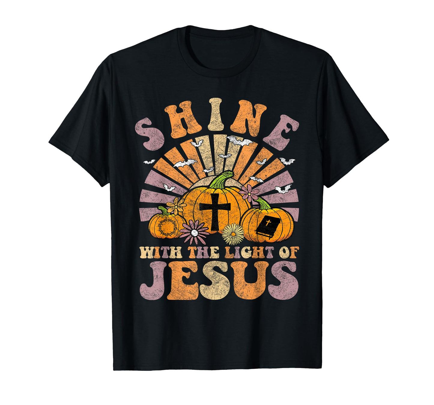 Shine With The Light Of Jesus Christian Halloween Women T-Shirt
