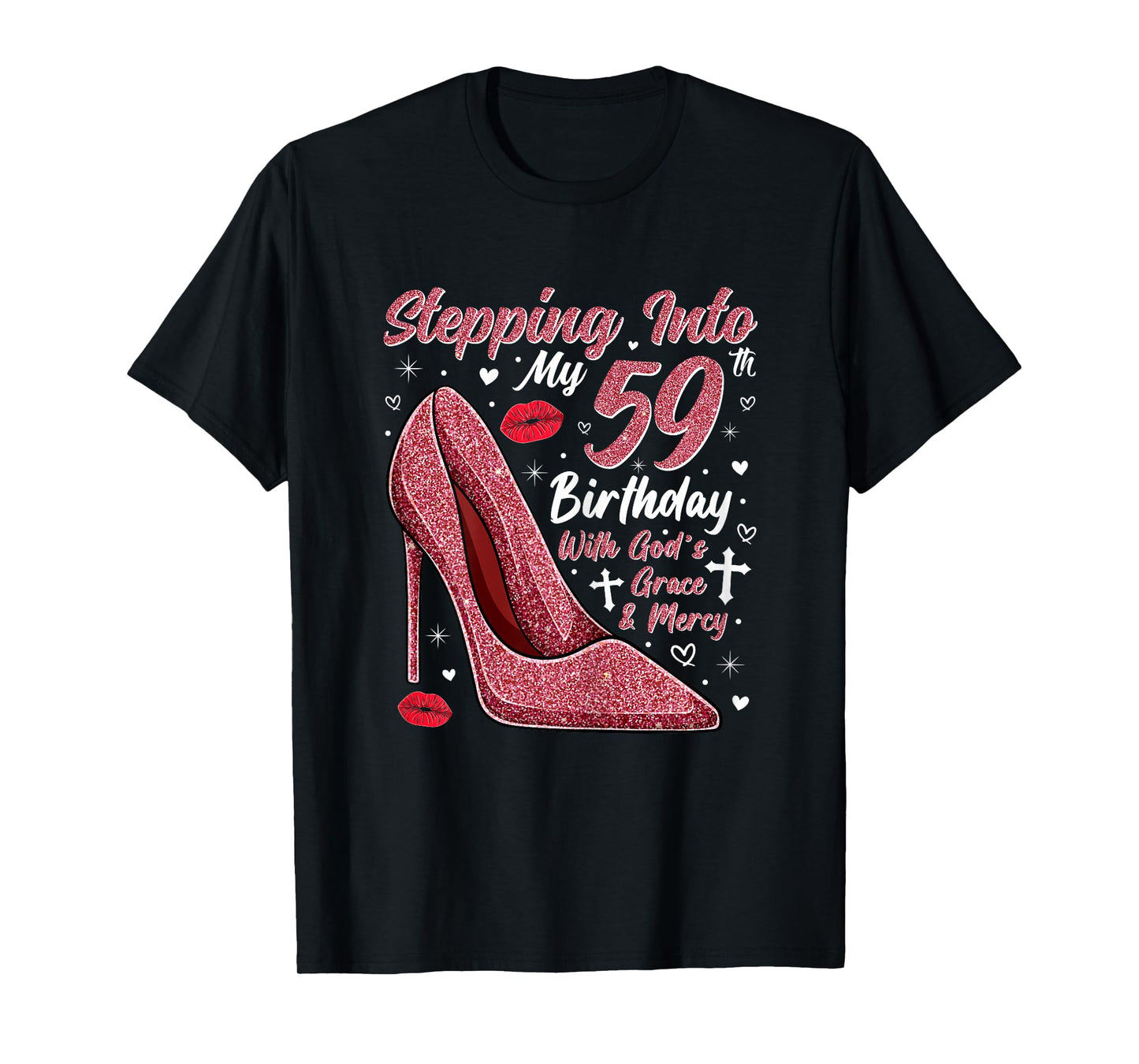 Stepping Into My 59th Birthday Ladies 59 Year Old T-Shirt