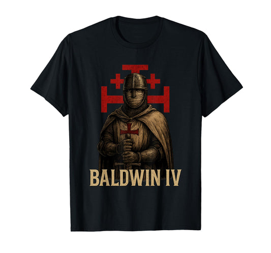 King Baldwin IV of Jerusalem - Medieval Christian T-Shirt