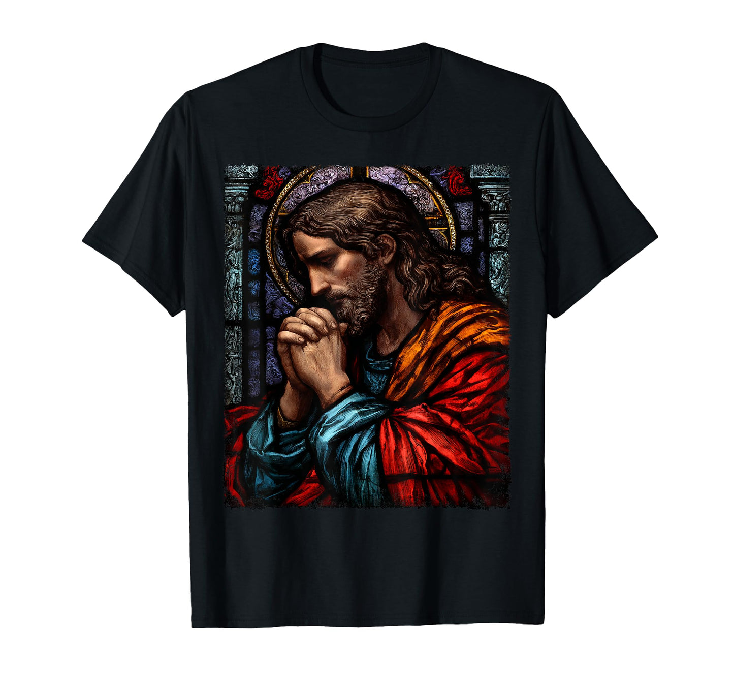 Jesus Christ Praying Catholic Church T-Shirt