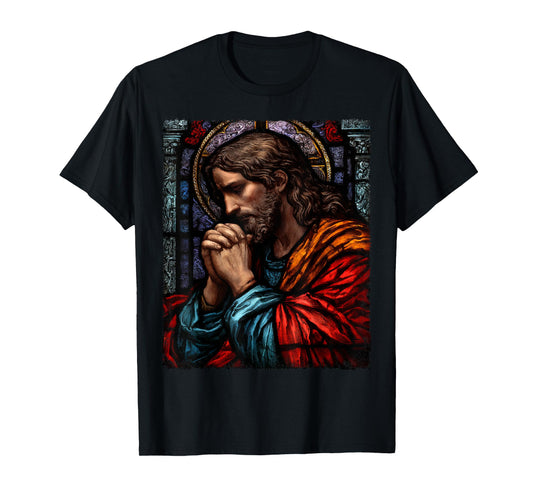 Jesus Christ Praying Catholic Church T-Shirt