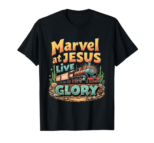 VBS 2025 His Glory Junction Train True North Christian Camp T-Shirt