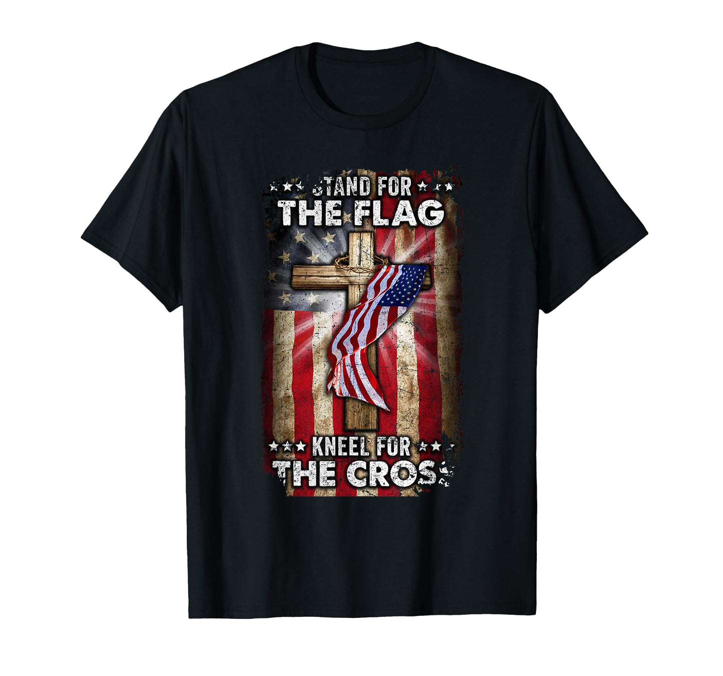 USA Flag Religious Quote 4th of July Christian Faith T-Shirt