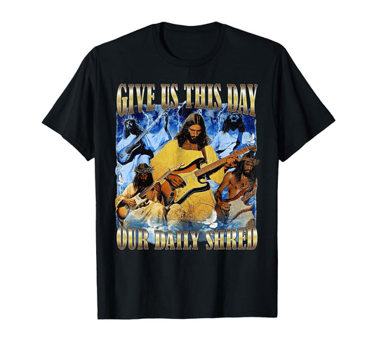 Vintage Jesus Music Give Us This Day Our Daily Christian T-Shirt